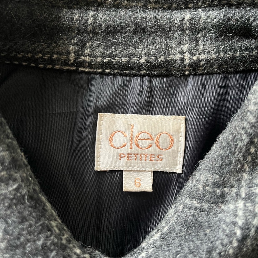 CLEO Petite Plaid Wool Shacket - Picture 4 of 5